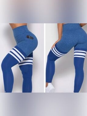 Bombshell Sportswear - Thigh high Leggings in Heathered Royal Blue - Size Large